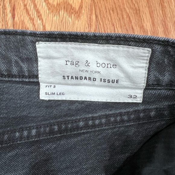 Rag & Bone Men's Slim Jeans - Dark Gray